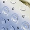 Bathroom Mat - Soft PVC Non Slip Shower Mat Non Slip Anti Mould Strong Grip with Suction Cups & Drain Holes - Antibacterial Easy Drying Mat (38 x 70 cm, White)