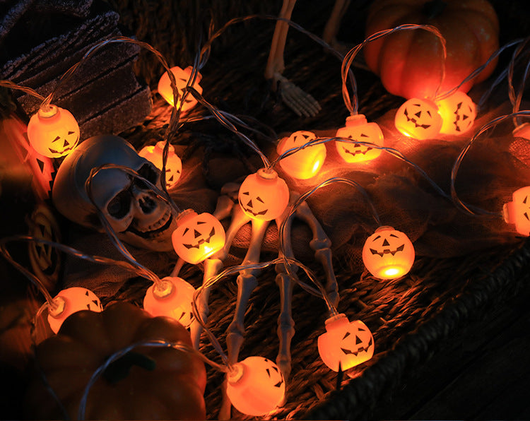 20 String Lights Halloween Pumpkin LED Decoration House Party