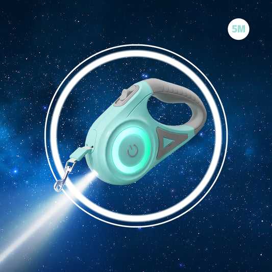 "LED Retractable Dog Leash with Light – 3m/5m Pet Leash for Small, Medium & Large Dogs, Cats – Harness & Collar Accessory"