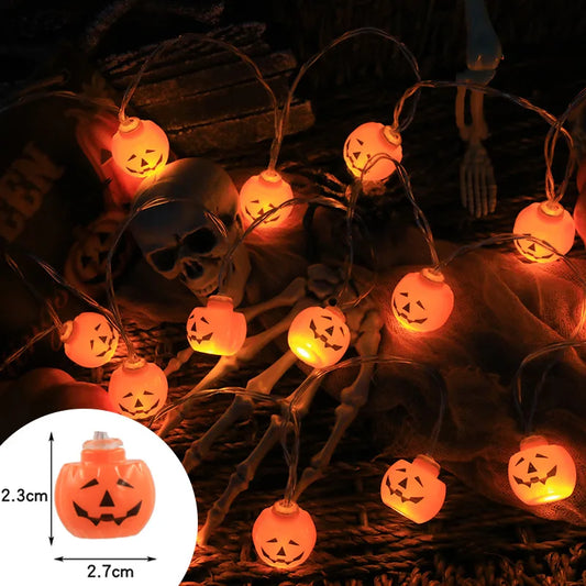 20 String Lights Halloween Pumpkin LED Decoration House Party