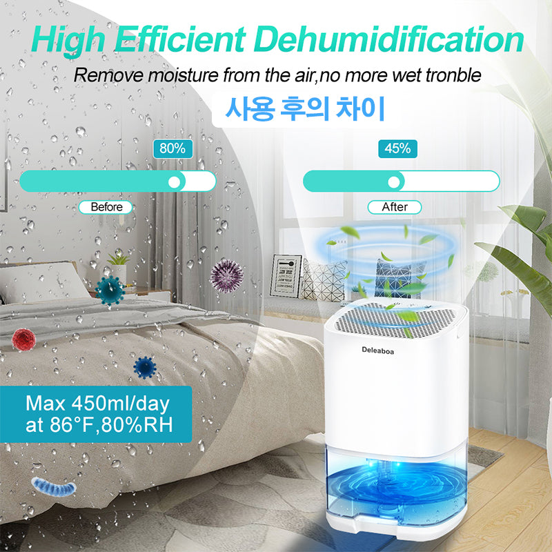 Portable Air Dehumidifier & Purifier – Quiet Moisture Absorber for Bedroom, Office, Kitchen Why this works: