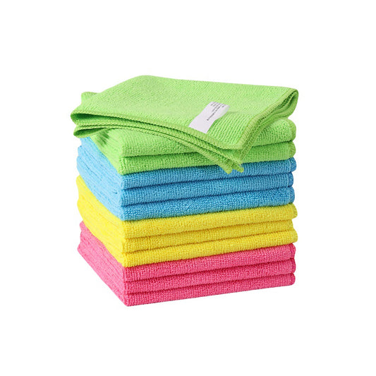 AIDEA Microfibre Cloth 12 Pack,Reusable Kitchen Microfibre Cleaning Towels Dish Cloths,Lint Free Washable Duster Rags Cloth for Home,Windows,Car,Motorbike,30 x 30 cm