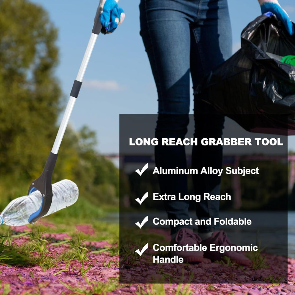 Foldable Gripper Extender Hand Tools Litter Reaches Pickers Collapsible Garbage Reacher Grabber Pick Up Tools