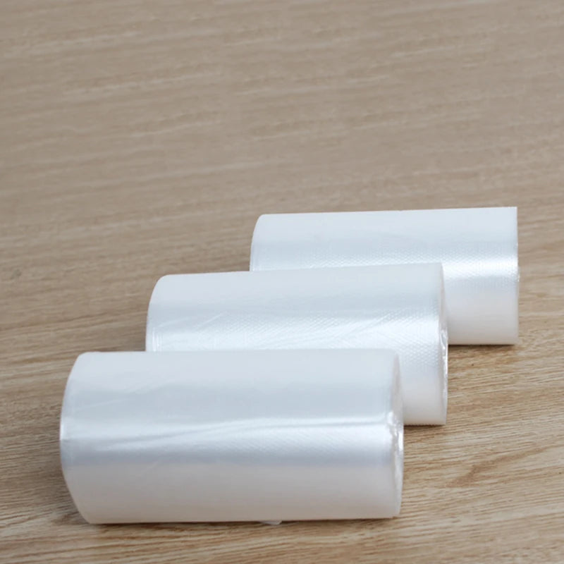 50 Pcs/Roll White Trash Bags Household Kitchen Disposable Plastic Bags Hotel Transparent Garbage Trash Bags Cleaning Supplie
