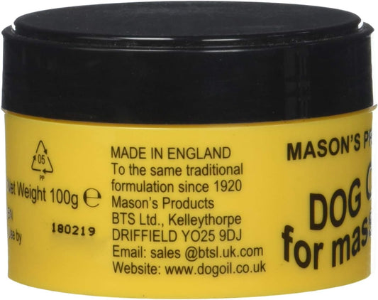 "Mason's Dog Oil 100g – Soothing Massage Oil for Dogs & Pets | Natural Relief for Muscles & Joints"