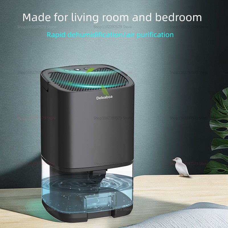 Portable Air Dehumidifier & Purifier – Quiet Moisture Absorber for Bedroom, Office, Kitchen  Why this works: