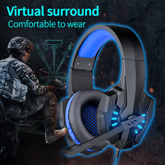 A7 Bass Gaming Headset with Mic – Over-Ear Stereo Headphones for PC, PS5, Xbox, Esports & Video Games