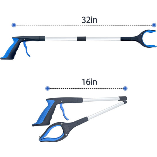 Foldable Gripper Extender Hand Tools Litter Reaches Pickers Collapsible Garbage Reacher Grabber Pick Up Tools