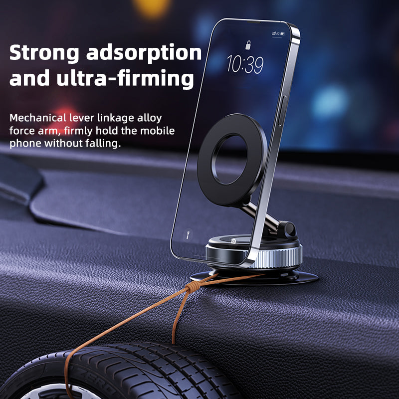 Vacuum Magnetic Suction Cup Car Phone Holder Stand Mount 360° Rotation