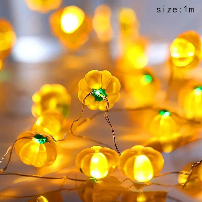 20 String Lights Halloween Pumpkin LED Decoration House Party
