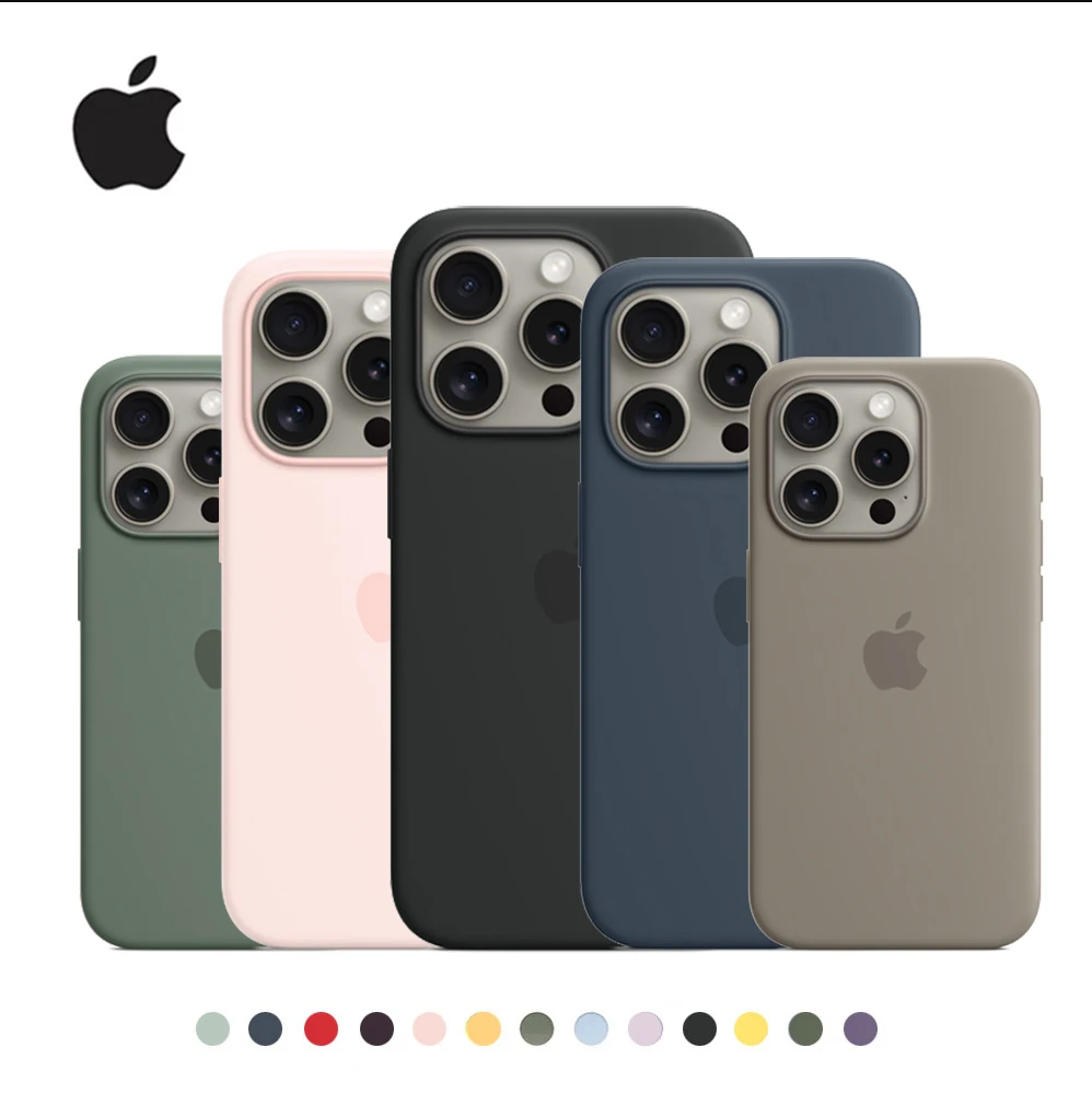 MagSafe Silicone Case for iPhone 16/15/14/13 Pro Max – Original Apple Magnetic Cover with Wireless Charging
