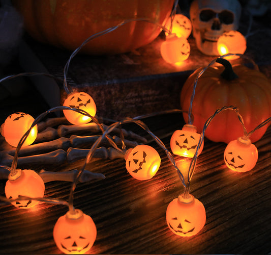 20 String Lights Halloween Pumpkin LED Decoration House Party