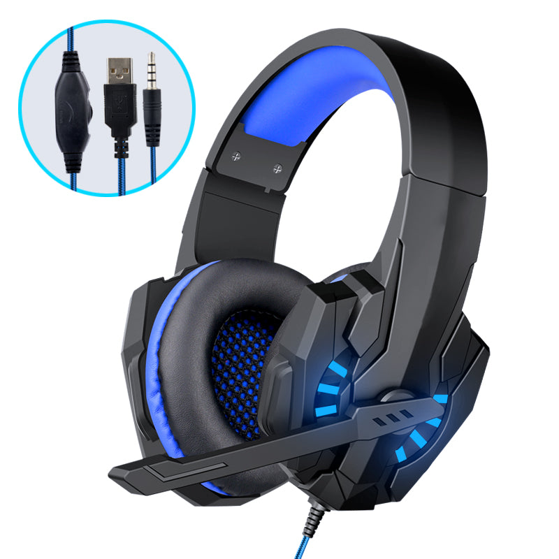 A7 Bass Gaming Headset with Mic – Over-Ear Stereo Headphones for PC, PS5, Xbox, Esports & Video Games